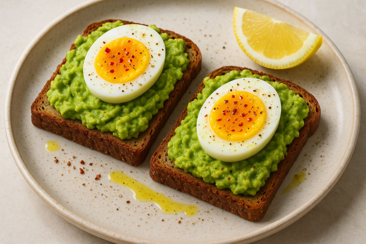 Avokadolu Yumurta Protein Tostu