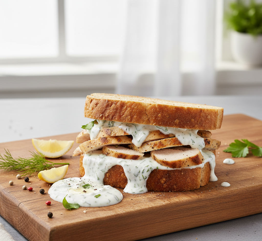 Izgara Tavuklu Protein Tostu