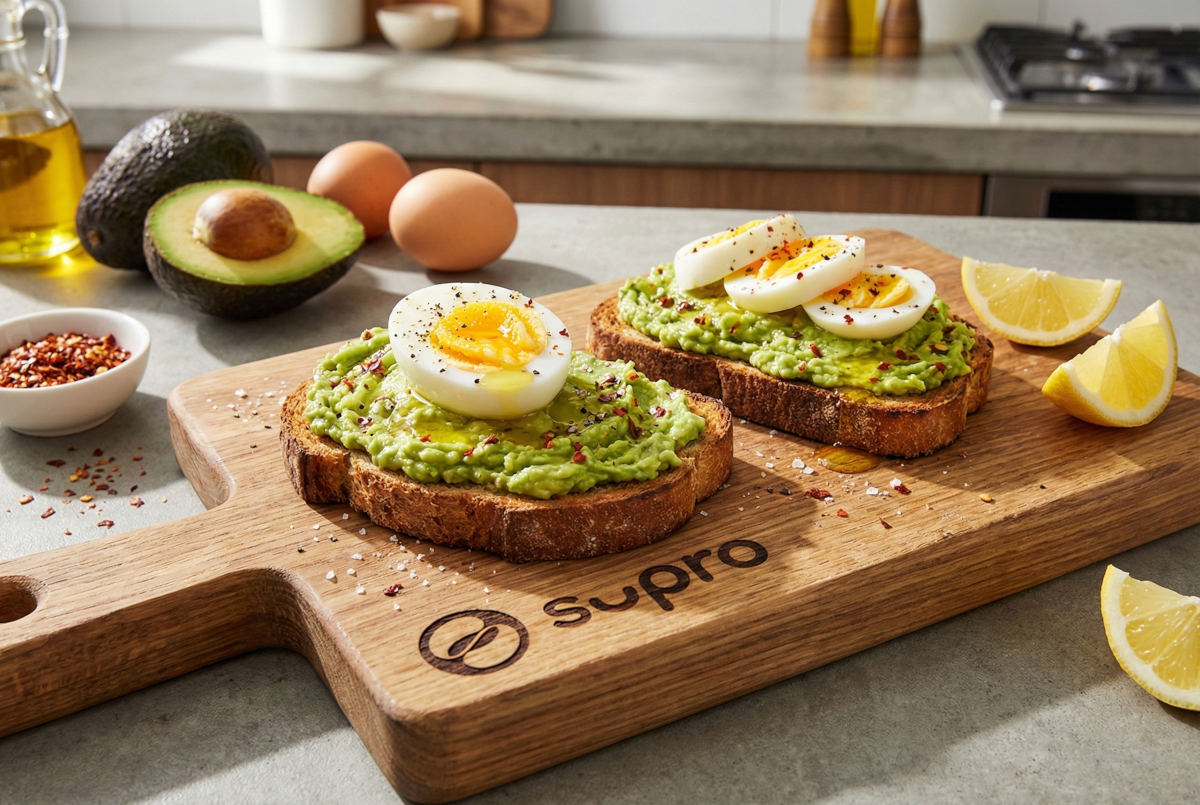 Avokadolu Yumurta Protein Tostu